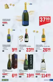 Metro Flugblatt Seite 35: Moët & Chandon Champagner Ice Imperial €114,99, Szigeti Welschriesling GK €19,99