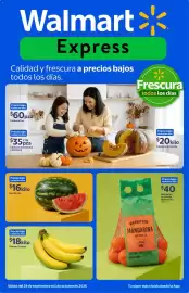 Catálogo Walmart Express semana 40 Página 1: Sandia roja €16,00, Marketside mandarina sin semilla €40,00