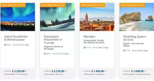 Gruber Reisen Flugblatt woche 40 Seite 1