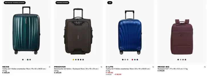Samsonite Flugblatt woche 40 Seite 1