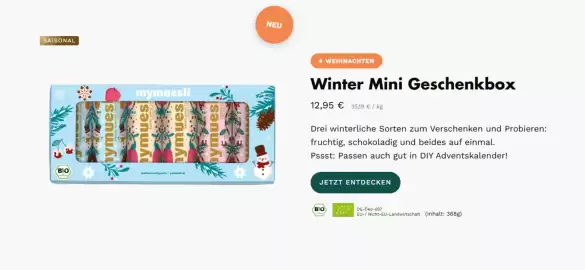 Mymuesli Flugblatt woche 40 Seite 1