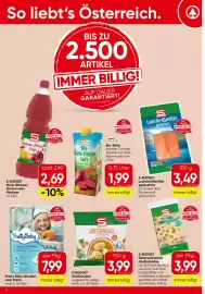 Spar Flugblatt woche 40 Seite 12: S-Budget Grießnockerl €3,99, S-Budget Österreichischer Großblochkäse €3,99