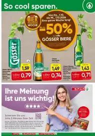 Spar Flugblatt woche 40 Seite 3: Gösser Naturradler Zitrone €0,71, Gösser Naturgold €0,74