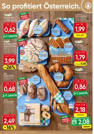 Spar Flugblatt woche 40 Seite 8: Spar Natur pur Bio-Buttercroissant €0,86, SPAR Natur pur Bio-Dinkel-Frischeiwaffeln €1,79