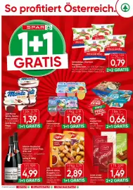 Spar Flugblatt woche 40 Seite 9: Schärdinger Premium Mozzarella €0,79, Iglo Hühner Sticks, Nuggets oder Crispy Chicken €2,89