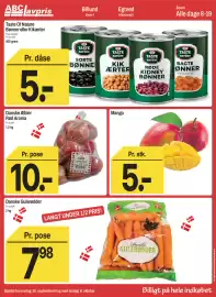 ABC Lavpris tilbudsavis uge 40 Side 3: Taste Nature - bønner eller kikærter €5,00, Mango €5,00