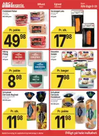 ABC Lavpris tilbudsavis uge 40 Side 4: Viking Pålæg €8,98, Varmrøget Laks €17,98