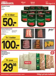 ABC Lavpris tilbudsavis uge 40 Side 8: Kæmpe Bakkemarked €100,00, Økologiske Svansø Fuldkorns Pasta Penne €29,98
