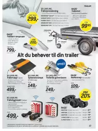 Thansen tilbudsavis Side 13: Trailerlås, galvaniseret €249,00, RAZE Bæltestrop €109,00