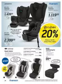 Thansen tilbudsavis Side 14: RAZE sædebeskytter til autostol €99,95, Cybex Sirona G i-Size autostol €2.399,20