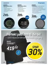 Thansen tilbudsavis Side 18: OOONO Elektronisk p-skive (P-DISC N01) €249,00, RAZE Formstøbt gummibundmåttesæt €419,30