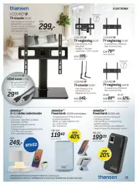 Thansen tilbudsavis Side 21: Xzound TV-vægbeslag 23-60 €79,95, XZOUND TV vægbeslag 23-55 €199,00