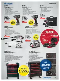 Thansen tilbudsavis Side 27: BYRON'S Værkstedsvogn €1.999,00, Boremaskinesæt, 17 dele €649,00