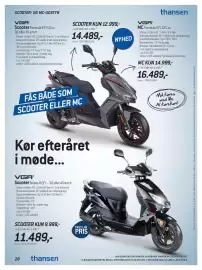 Thansen tilbudsavis Side 28: VGA Scooter Formula EFI 50 cc €14.489,00, VGA Scooter Street-X EFI €11.489,00