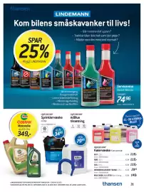 Thansen tilbudsavis Side 31: AdBlue €79,95, Optimize Sprinklervæske 4 liter €34,95