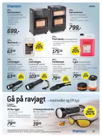 Thansen tilbudsavis Side 35: Pandelampe (Sensor aktivering) €79,96, Gasvarmeovn med infrarød brænder €699,00