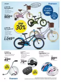 Thansen tilbudsavis Side 4: Cykelhjelme til børn €99,95, Horn med 4 sirener €79,96