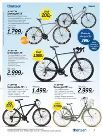 Thansen tilbudsavis Side 7: X-ZITE Damecykel 28 (Maga) €2.999,00, X-ZITE Mountainbike 26 €1.499,00