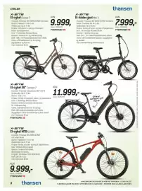 Thansen tilbudsavis Side 8: X-ZITE El-cykel 28 Comfort €11.999,00, X-ZITE El-cykel MTB E2908 €9.999,00