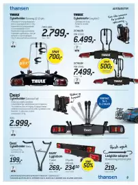 Thansen tilbudsavis Side 9: Cykelholder Euroway G2 13-pin €2.799,00, RAZE Lygtebom €269,00
