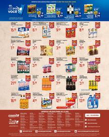 Encarte Cometa Supermercados Página 2: Achocolatado em pó nescau €9,99, Requeijão cremoso vale milk €11,99