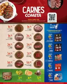 Encarte Cometa Supermercados Página 1: Bife de coxão mole bovino Fribal €59,99, Costela bovina Fribal €25,99