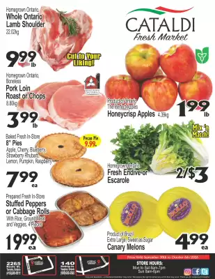 Cataldi Fresh Market flyer (valid until 6-10)