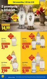 Lidl gazetka Strona 100: Znicz z krzyżem €14,99, Znicz Flamma €9,99
