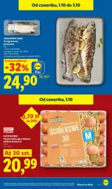 Lidl gazetka Strona 13: Jajka kurze Polskie świeże ściółkowe wielkość M Złota Nioska €20,99