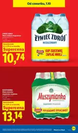 Lidl gazetka Strona 17: Woda źródlana niegazowana Żywiec Zdrój 6-pak €10,74