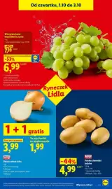 Lidl gazetka Strona 47: Ziemniaki jadalne polskie €4,99, Winogrona jasne bezpestkowe luzem €6,99