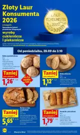 Lidl gazetka Strona 52: Bułka wysokobiałkowa €1,26, Bochen w stylu rustykalnym €5,65