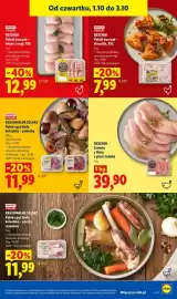 Lidl gazetka Strona 55: Sznycle z fileta z piersi indyka Rzeźnik €39,90, Polski kurczak mięso z nogi XXL Rzeźnik €12,99
