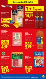 Lidl gazetka Strona 57: Boczek wędzony w plastrach Pikok Pure €4,49, Kiełbasa podwawelska XXL Pikok €9,99