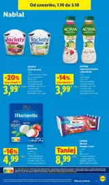 Lidl gazetka Strona 61: Serek puszysty naturalny Łaciaty €3,99, Ser mozzarella Pilos 2-pak €4,99