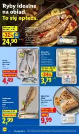 Lidl gazetka Strona 62: Dorsz atlantycki polędwica Targ Rybny Lidla €9,99, Mintaj filet bez skóry XXL €3,79