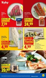 Lidl gazetka Strona 63: Krewetki argentyńskie €39,99, Tuńczyk żółtopłetwy stek Seamor €7,39