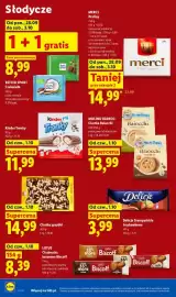 Lidl gazetka Strona 66: Ciastka Baiocchi pistacjowe Mulino Bianco €13,99, Praliny Merci €14,99