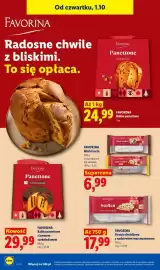 Lidl gazetka Strona 70: Babka panettone Favorina €24,99, Strucla drożdżowa z nadzieniem marcepanowym Favorina €17,99