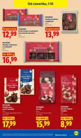 Lidl gazetka Strona 73: Kostki domino w czekoladzie deserowej Favorina €12,99, Pierniki z lukrem i miodem Favorina €8,99