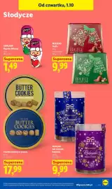 Lidl gazetka Strona 75: Figurka Mikołaj Goplana €1,49, Ciastka maślane w puszce €17,99