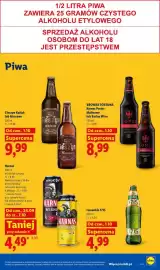 Lidl gazetka Strona 85: Piwo Harnaś wiśnia €4,49, Piwo Komes Porter Malinowy Browar Fortuna €8,99