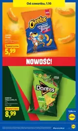 Lidl gazetka Strona 87: Chrupki cheese burger Cheetos €5,99, Chipsy tortilla XL mexican style lime fiesta Doritos €8,99