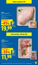 Lidl gazetka Strona 9: Karkówka wieprzowa bez kości Rzeźnik €11,99