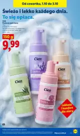 Lidl gazetka Strona 95: Pianka do mycia twarzy pantenol i sok z liści aloesu Cien €9,99