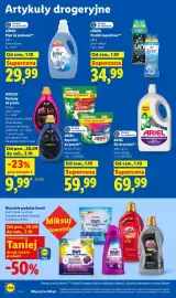 Lidl gazetka Strona 98: Płyn do płukania Lenor €29,99, Kapsułki do prania Ariel 60 szt €59,99