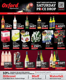 Oxford Freshmarket catalogue Page 16: Rain Dance Box Wine €149,99, Stella Artois Beer NRB €79,99
