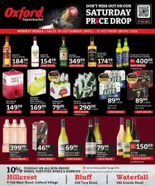 Oxford Freshmarket catalogue Page 16: Rain Dance Box Wine €149,99, Stella Artois Beer NRB €79,99