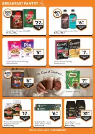 Foodworks catalogue week 40 Page 17: Nescafe Blend 43 Instant Coffee €22,00, Uncle Tobys Plus Cereal €5,50