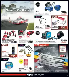 Repco catalogue Page 11: ThreeBond EV Cleaner €17,00, Cigweld 160A HandyWeld MIG Welder & Welding Helmet Combo €585,00